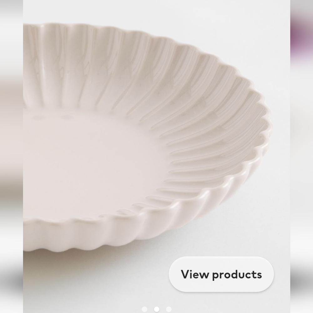 H&M Stoneware Pasta Bowl Set of 2